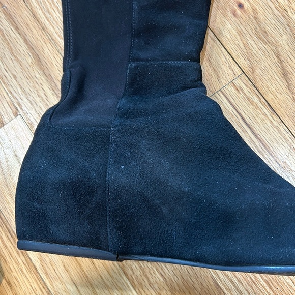 Beautiful suede Stuart weitzman wedge heal black - Picture 10 of 15